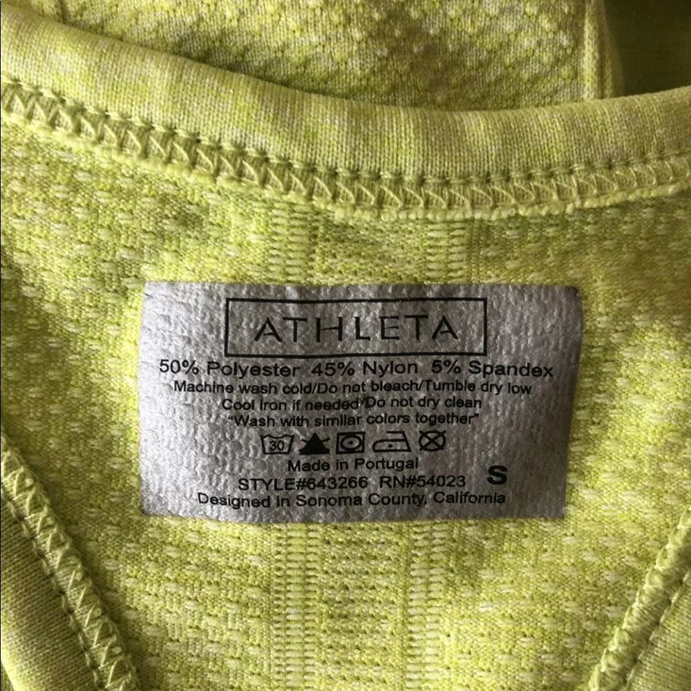 Athleta Fastest Track Lime Green Tank Top - Picture 7 of 7